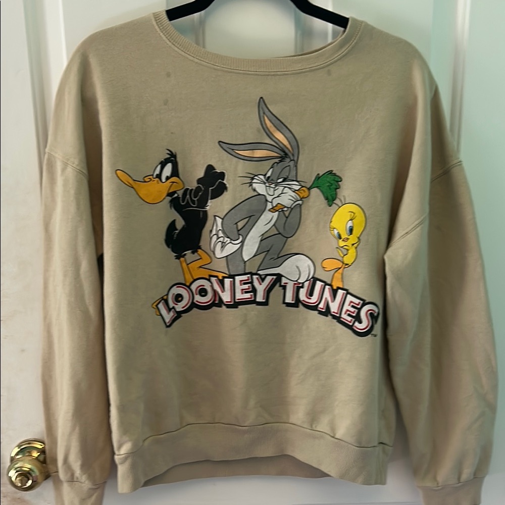 Crewneck Sweater with Looney Tunes Characters